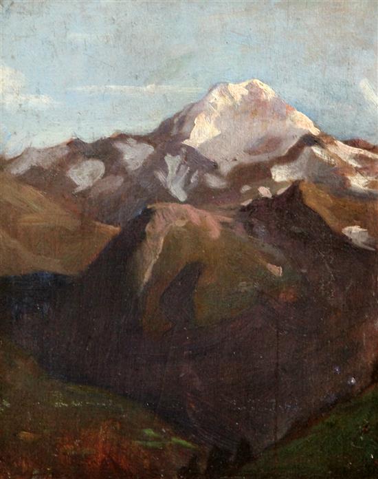 John da Costa (1876-1931) Alpine landscapes 12 x 10in.